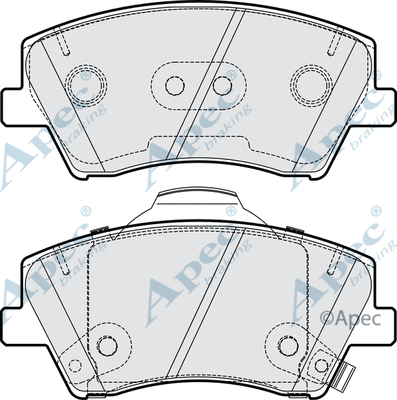 Brake Pad Set, disc brake (PAD2226)