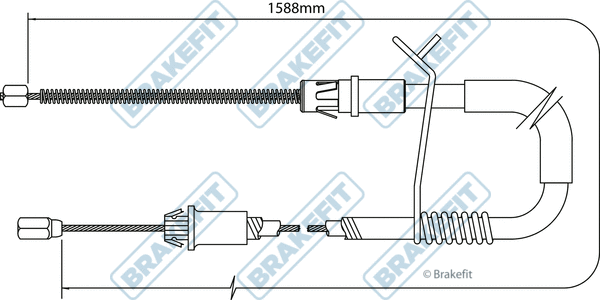 Cable Pull, parking brake (BBC3186)