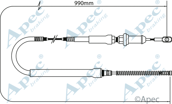 Cable Pull, parking brake (CAB1260)