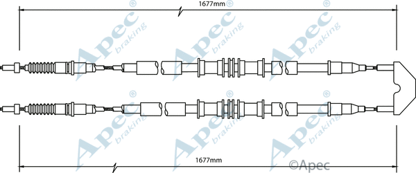 Cable Pull, parking brake (CAB1497)