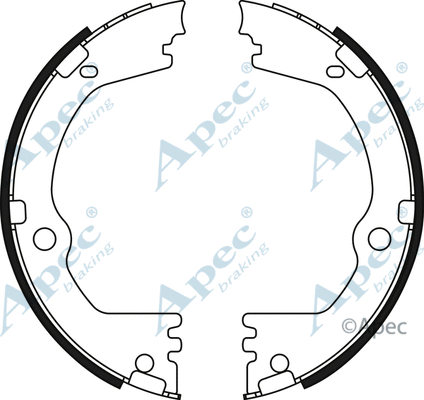 Brake Shoe Set, parking brake (SHU833)