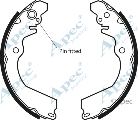 Brake Shoe Set (SHU544)