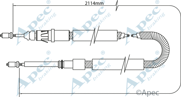Cable Pull, parking brake (CAB1344)