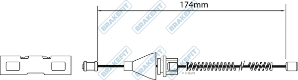 Cable Pull, parking brake (BBC3136)