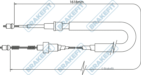 Cable Pull, parking brake (BBC3409)