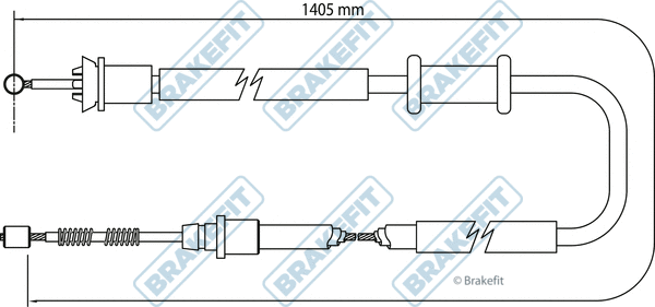 Cable Pull, parking brake (BBC3159)