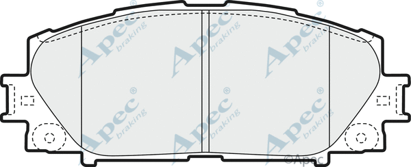 Brake Pad Set, disc brake (PAD1598)