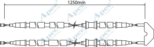 Cable Pull, parking brake (CAB1454)