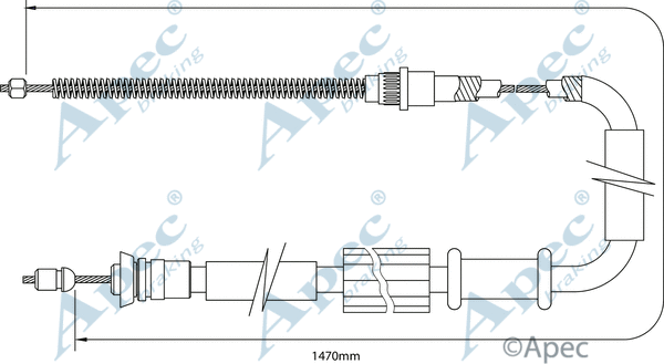 Cable Pull, parking brake (CAB1119)