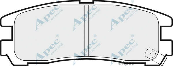 Brake Pad Set, disc brake (PAD668)