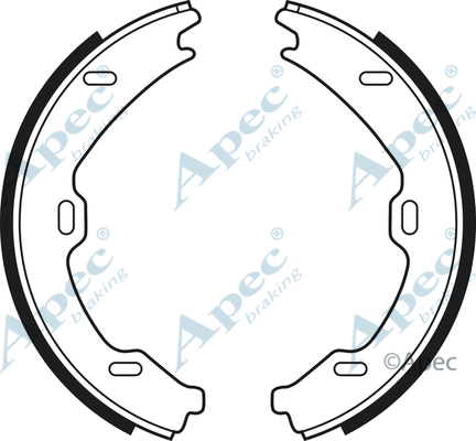 Brake Shoe Set, parking brake (SHU675)