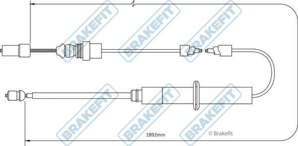 Cable Pull, parking brake (BBC3385)