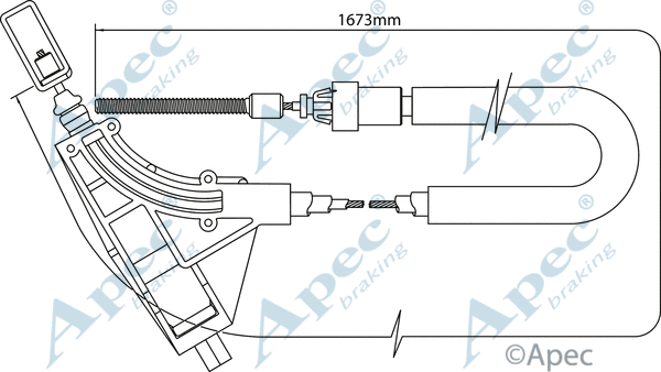Cable Pull, parking brake (CAB1351)