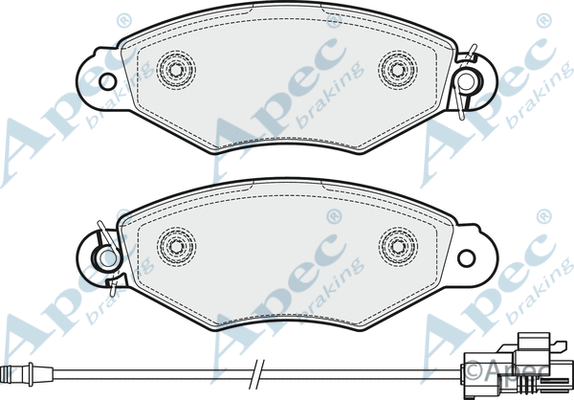 Brake Pad Set, disc brake (PAD1982)