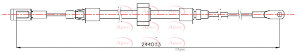 Cable Pull, parking brake (CAB1587)