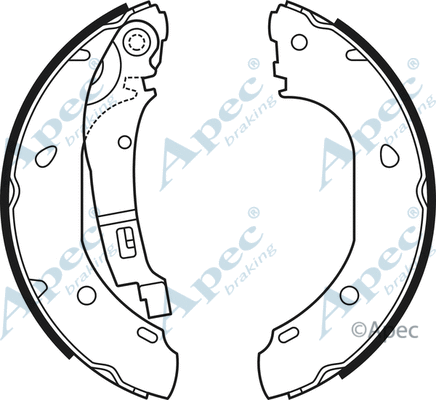 Brake Shoe Set (SHU661)