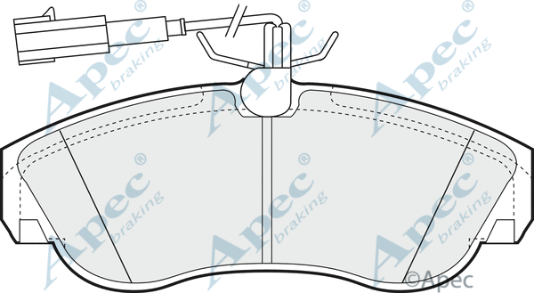 Brake Pad Set, disc brake (PAD1206)