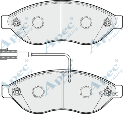 Brake Pad Set, disc brake (PAD1858)