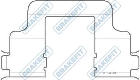 Accessory Kit, disc brake pad (BKT1054)