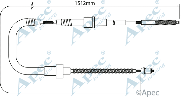Cable Pull, parking brake (CAB1399)