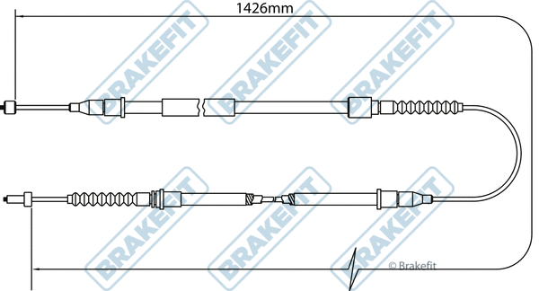Cable Pull, parking brake (BBC3465)