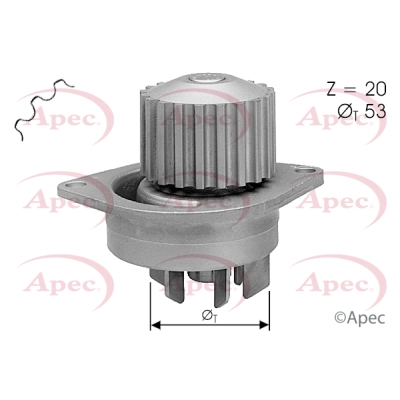 Water Pump, engine cooling (AWP1131)