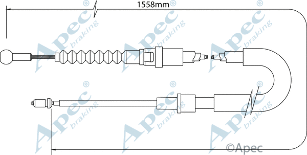 Cable Pull, parking brake (CAB1547)