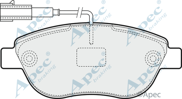 Brake Pad Set, disc brake (PAD1550)