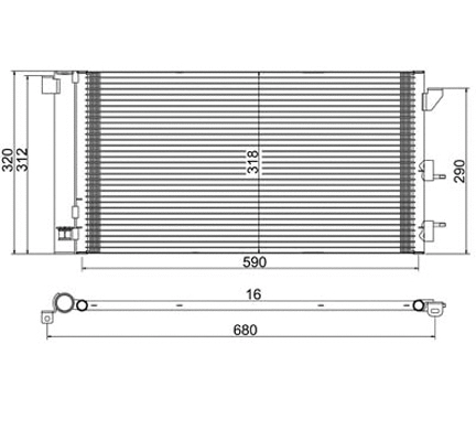 Condenser, air conditioning (7110140)