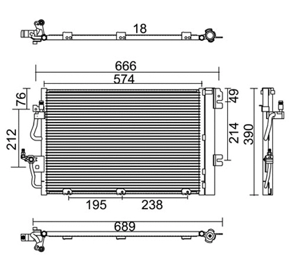 Condenser, air conditioning (7110378)