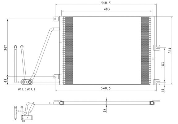 Condenser, air conditioning (7110464)