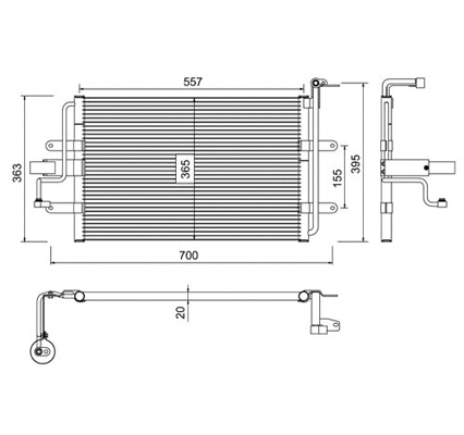 Condenser, air conditioning