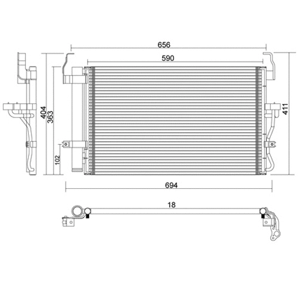 Condenser, air conditioning (7110367)
