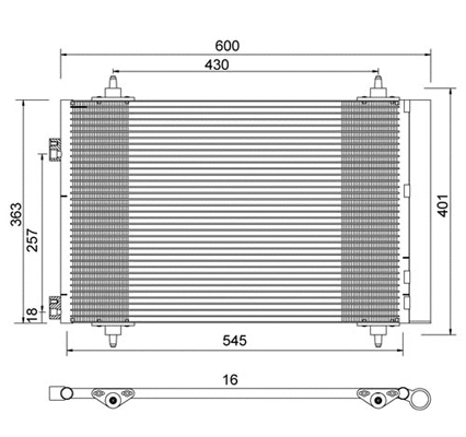 Condenser, air conditioning (7110105)