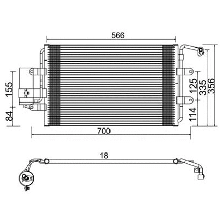 Condenser, air conditioning (7110420)