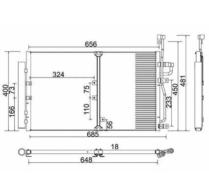 Condenser, air conditioning (7110471)