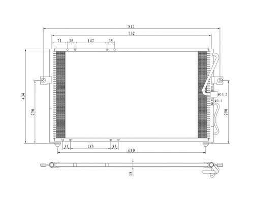 Condenser, air conditioning (7110198)