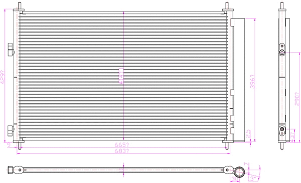 Condenser, air conditioning (7110279)