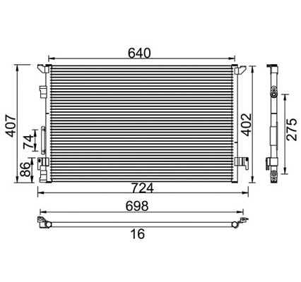 Condenser, air conditioning (7110385)