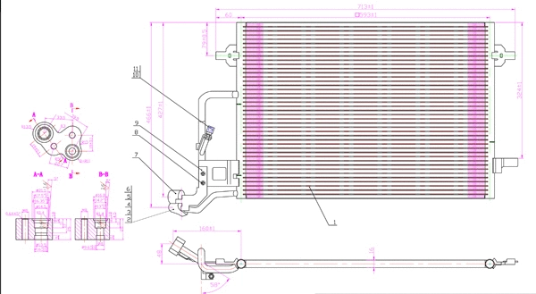Condenser, air conditioning (7110208)