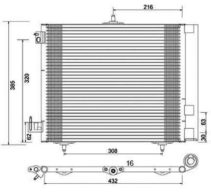 Condenser, air conditioning (7110130)