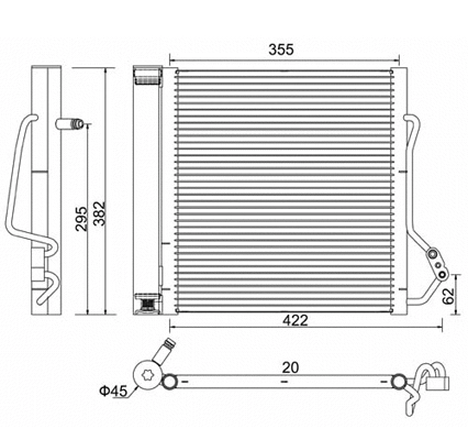 Condenser, air conditioning (7110349)