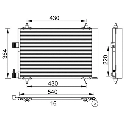 Condenser, air conditioning (7110110)