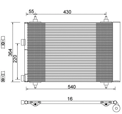 Condenser, air conditioning (7110116)