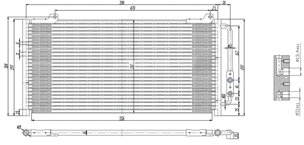 Condenser, air conditioning (7110377)