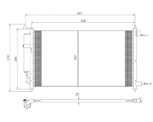 Condenser, air conditioning (7110518)