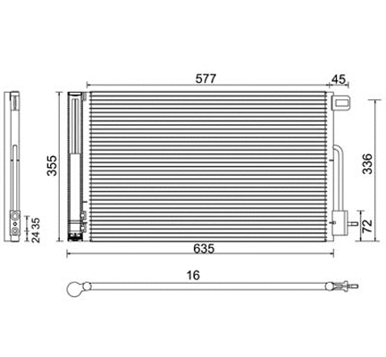 Condenser, air conditioning (7110476)