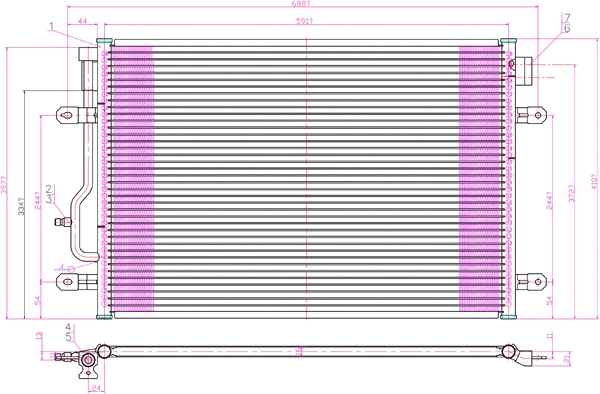 Condenser, air conditioning (7110493)
