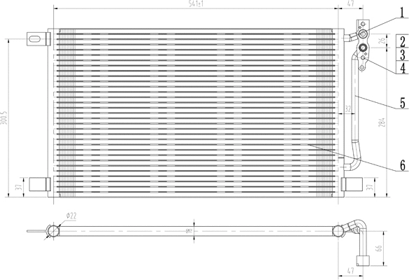 Condenser, air conditioning (7110155)