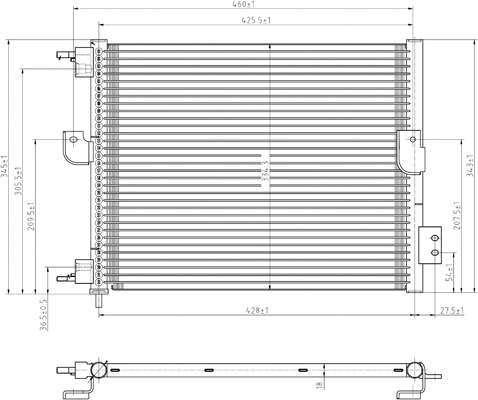 Condenser, air conditioning (7110265)